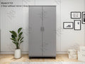 Modern Sliding Door Wardrobe without Mirror