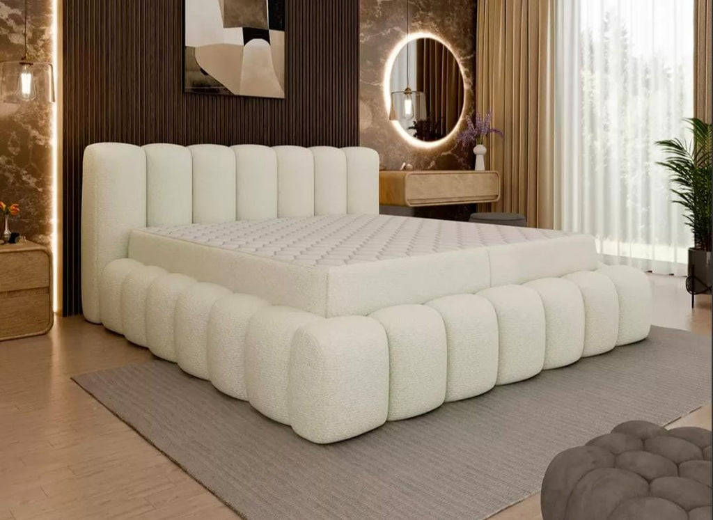 Bubble Bed with Mattress & Gaslift Storage