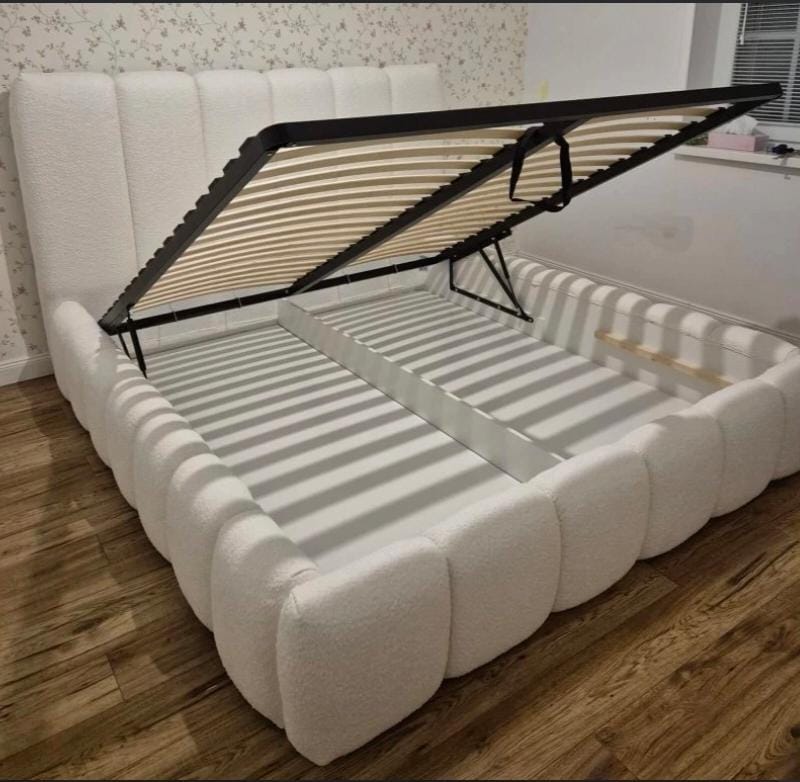 Bubble Bed with Mattress & Gaslift Storage