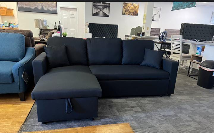 3-Seater Corner Sofa Bed with Storage