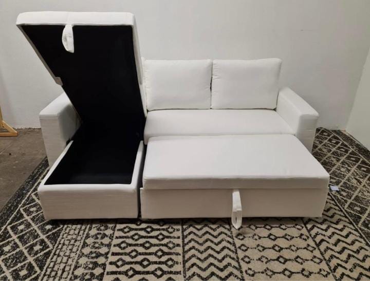 3-Seater Corner Sofa Bed with Storage