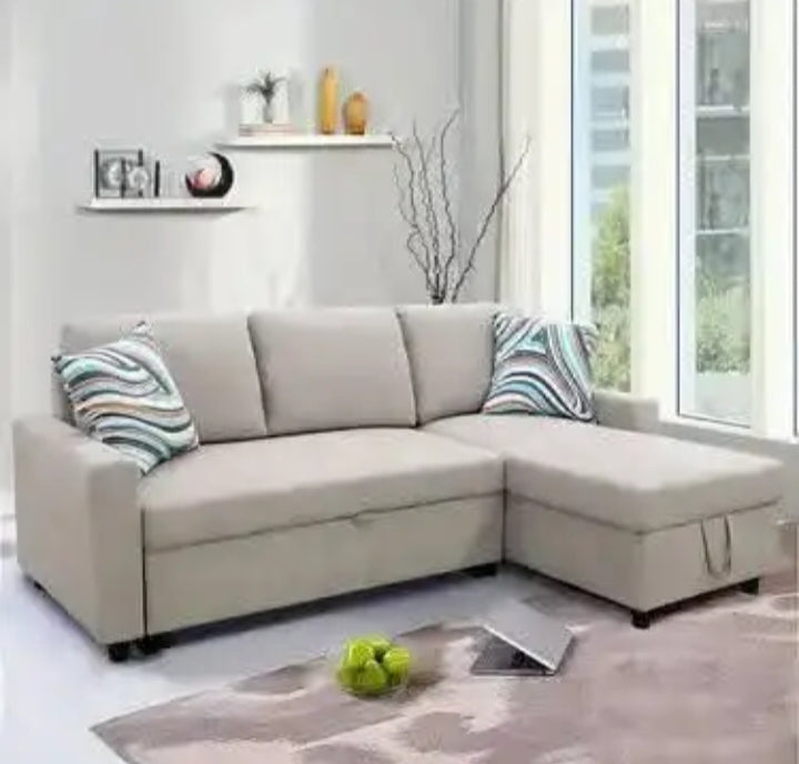 3-Seater Corner Sofa Bed with Storage