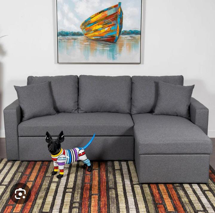 3-Seater Corner Sofa Bed with Storage