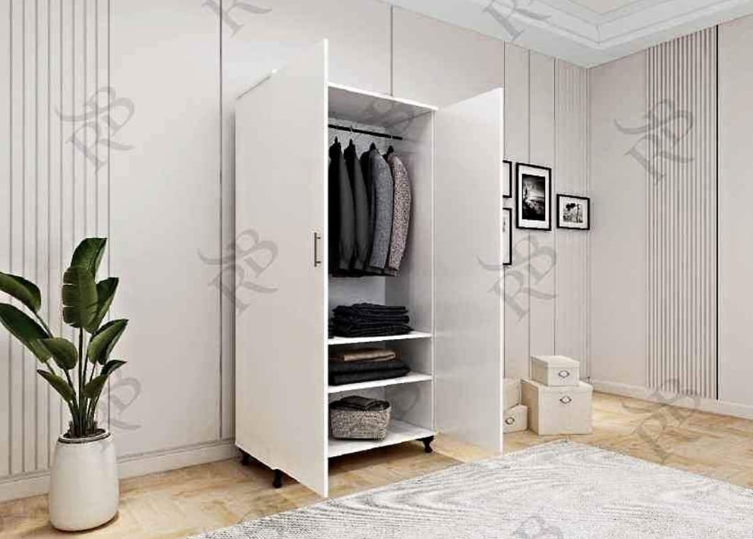 Modern Sliding Door Wardrobe without Mirror